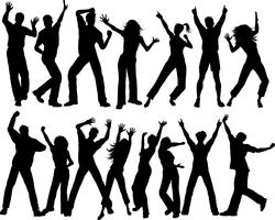 Party crowd vector