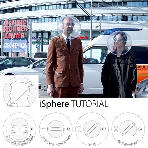 Plastique Fantastique iSphere might be the most amusing DIY face shield/mask design yet.